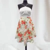 Giesse Scampoli Tessuti Tinta Unita>ORGANZA RICAMATA MAURA ROSE