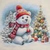 Giesse Scampoli Pannelli Per Cuscini>PANNELLI 47X47 CM ORSO POLARE NATALE