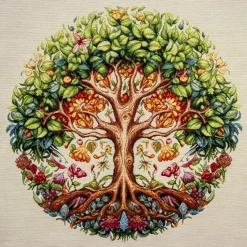 Giesse Scampoli Pannelli Per Cuscini>PANNELLI 47X47 FLOWERING TREE