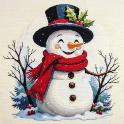 Giesse Scampoli Tovaglie Fantasia|Pannelli Per Cuscini>Pannelli 47x47 happy snowman