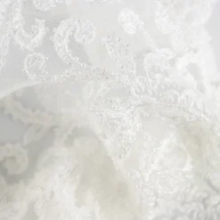 Giesse Scampoli Tessuti In Pizzo>PIZZO RICAMATO AISNE SPOSA