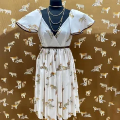 Giesse Scampoli Fantasie Moda>RASO NICOLETTA TIGRE