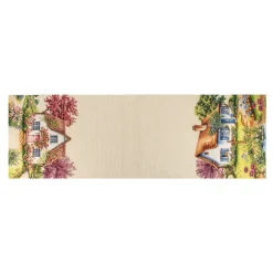 Giesse Scampoli Tovaglie Fantasia>RUNNER PIAZZATO 47X140 NEW COTTAGE