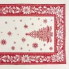Giesse Scampoli Tovaglie Fantasia>RUNNER PIAZZATO 40X100 ROSSO NATALE