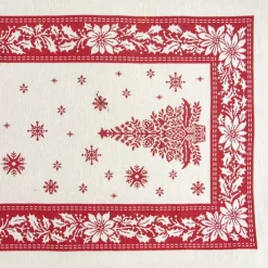 Giesse Scampoli Tovaglie Fantasia>RUNNER PIAZZATO 40X100 ROSSO NATALE