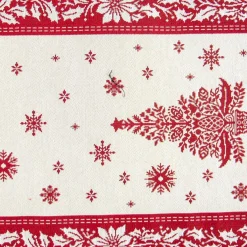 Giesse Scampoli Tovaglie Fantasia>RUNNER PIAZZATO 40X100 ROSSO NATALE