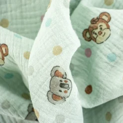 Bambino Giesse Scampoli Tessuti In Cotone|Fantasie Moda>TELA INDIANA FANTASIA SCIMMIETTE