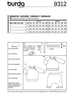 Cartamodelli Burda Neonati|Bambini>TOP CON CHIUSURA A SCATTO - PANTALONI