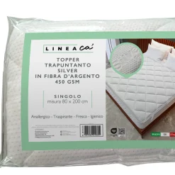 Giesse Scampoli Copriletti E Rivestimenti Per Materassi>topper silver singolo 80x200