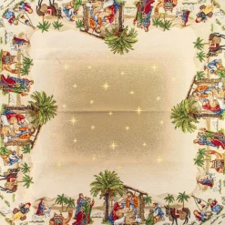 Giesse Scampoli Tovaglie Fantasia|Pannelli Per Cuscini>Tovaglia piazzata 100x100 Natività