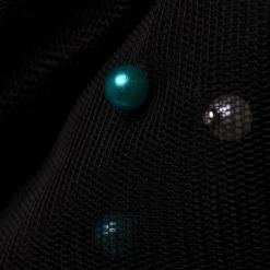 Giesse Scampoli Tulle & Tessuti Rete|Pizzi E Tessuti Ricamati>TULLE CON PERLINE MULTICOLOR NAVE