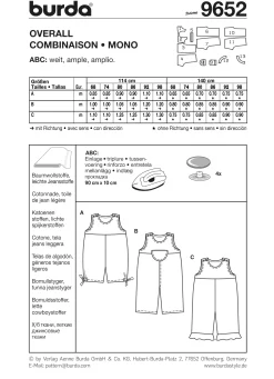Cartamodelli Burda Neonati|Bambini>tuta