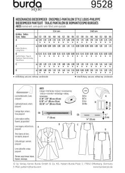 Cartamodelli Burda Neonati|Bambini>Tuta sportiva Biedermaier