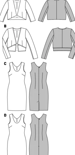 Cartamodelli Burda Abiti>Vestito, giacca