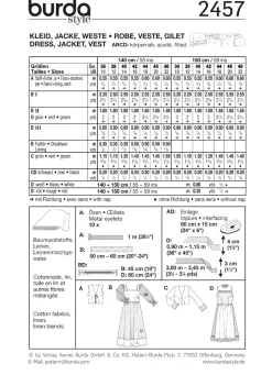 Cartamodelli Burda Costumi Per Spettacoli E Carnevale>Vestito, giacca, gilet