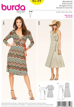Cartamodelli Burda Abiti>wrap dress